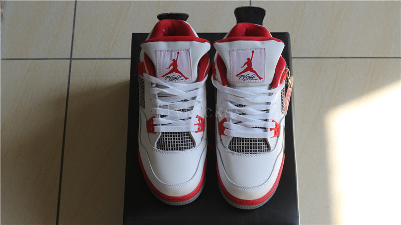 Authentic Air Jordan 4 Retro Fire Red GS